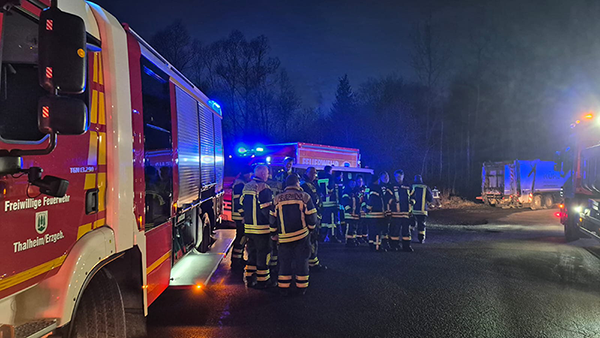 Feuerwehr Thalheim im Bereitstellungsraum