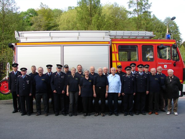 Gruppenfoto der Alters- & Ehrenabteilung damals